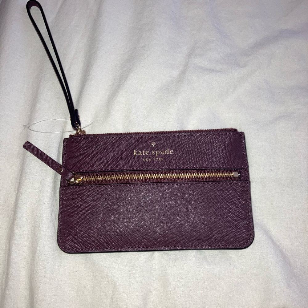 Kate Spade wristlet plum